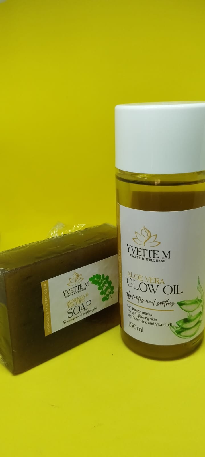 Moringa soap and Aloe oil